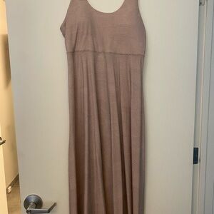 Elegant Tan Maxi Dress